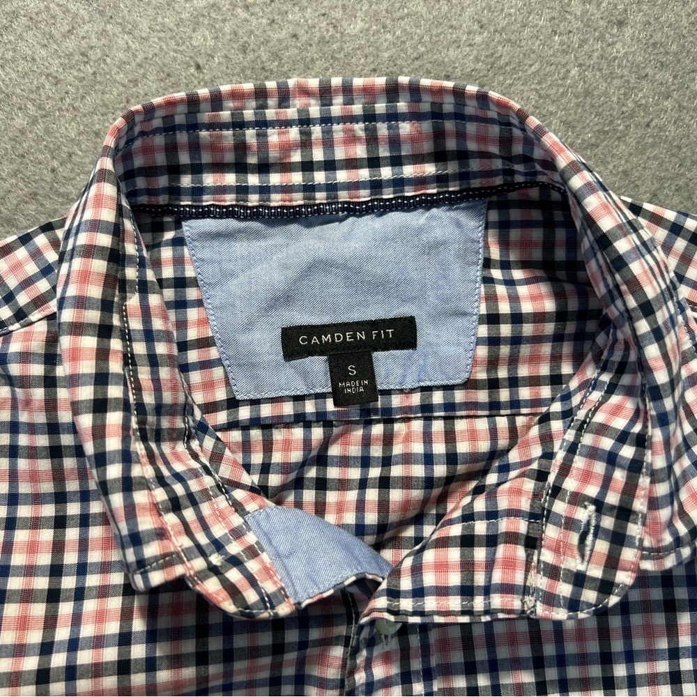 Banana Republic Camden Fit Shirt Men’s Small Check Button Up Long Sleeve - Picture 2 of 6
